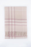Classic Check Cashmere Pink Scarf