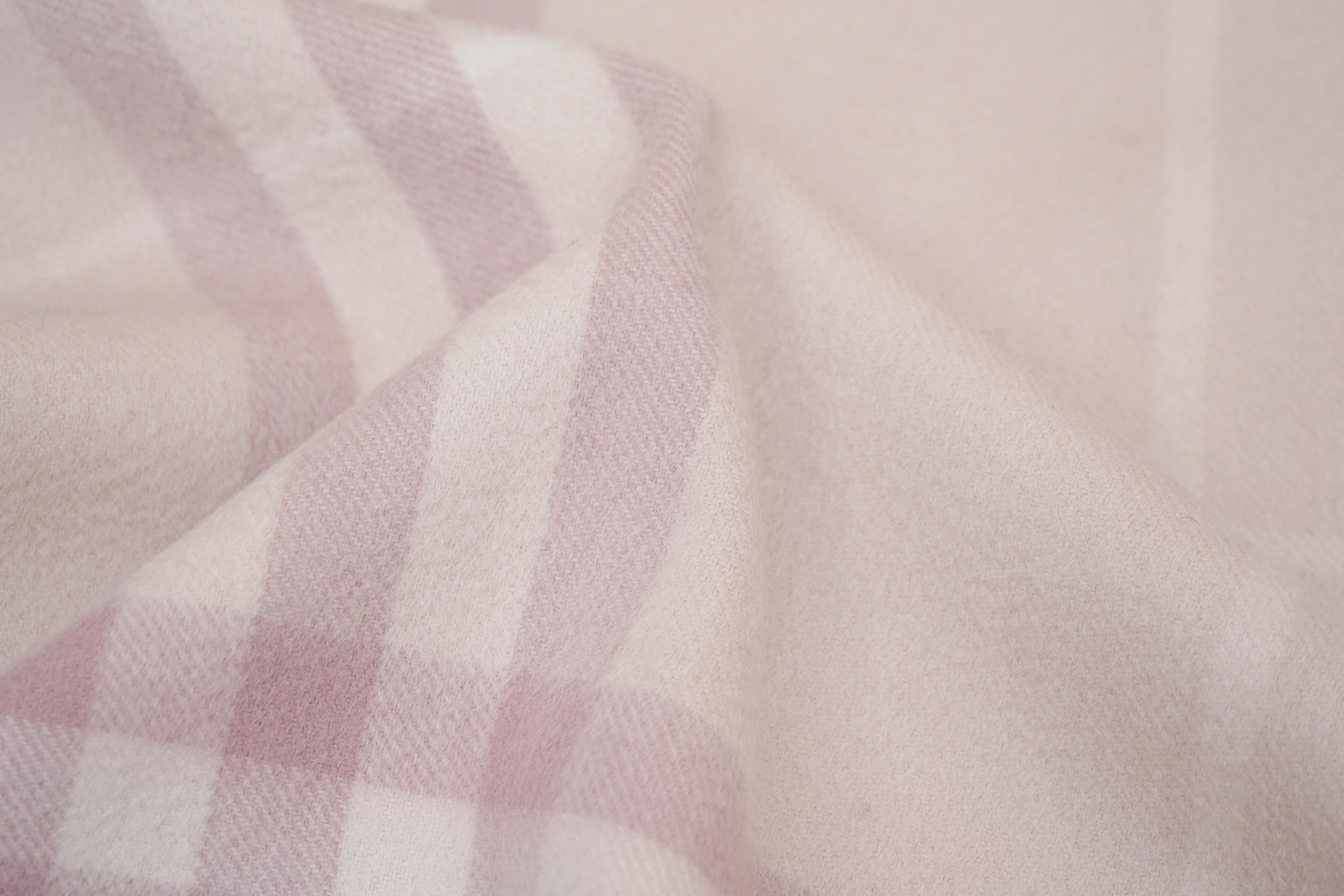 Classic Check Cashmere Pink Scarf