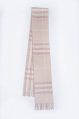 Burberry Pre-Owned Check Cashmere Pink Scarf