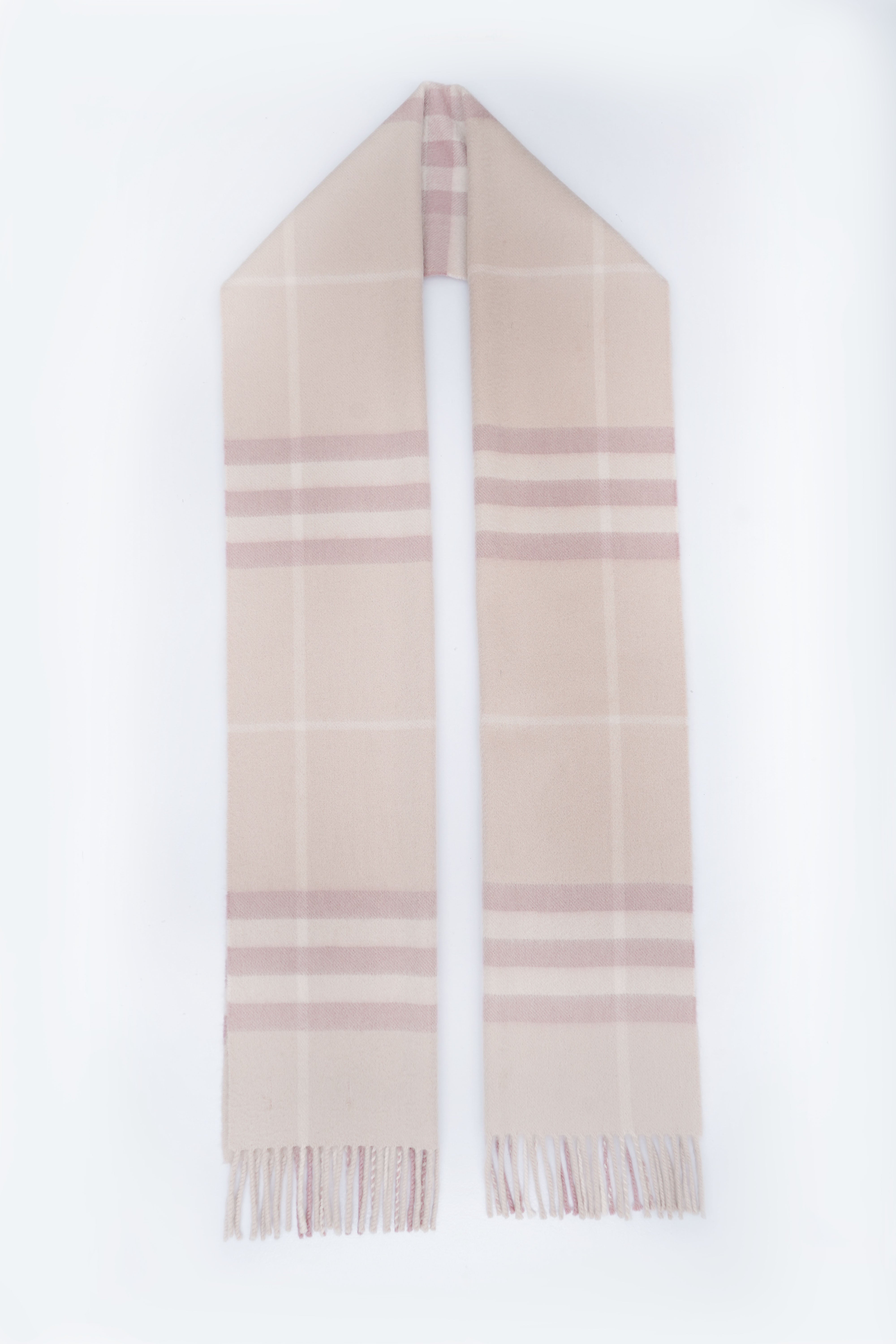 Classic Check Cashmere Pink Scarf