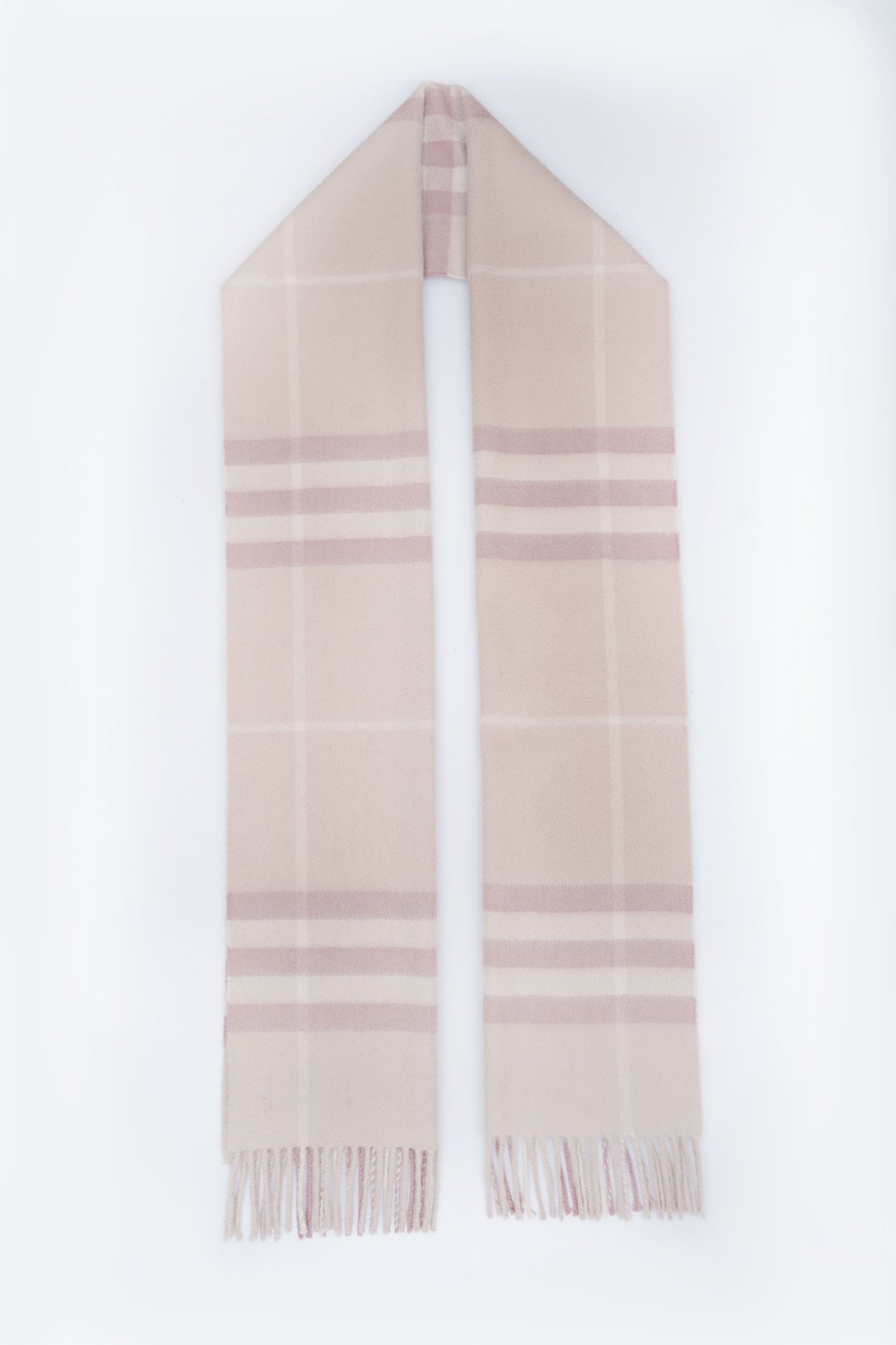 Classic Check Cashmere Pink Scarf