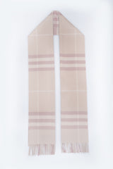 Burberry Pre-Owned Check Cashmere Pink Scarf