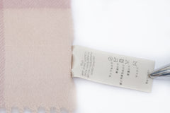 Burberry Pre-Owned Check Cashmere Pink Scarf
