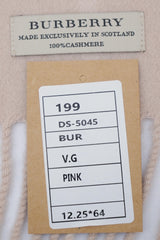 Burberry Pre-Owned Check Cashmere Pink Scarf