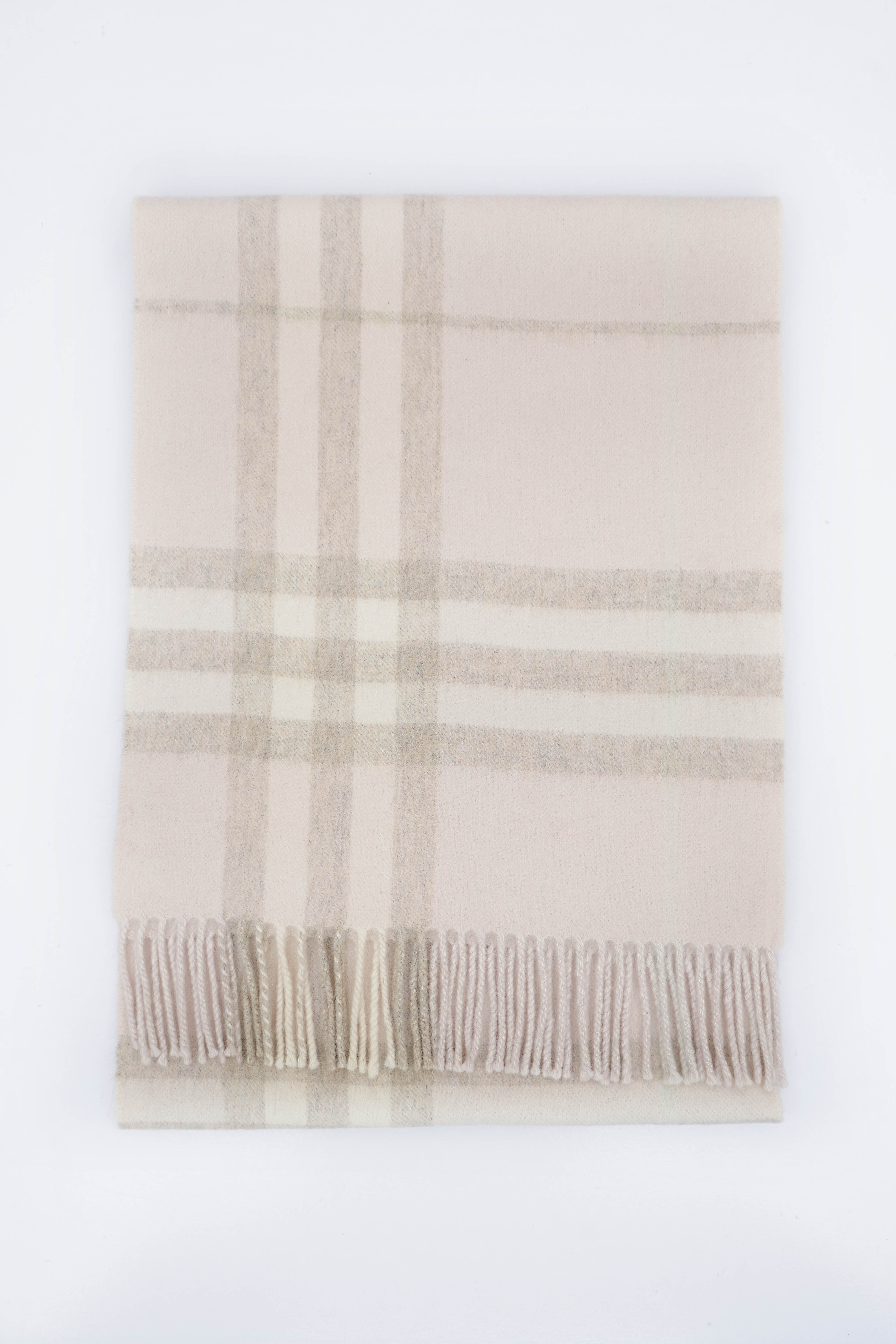 Classic Check Cashmere Pink Scarf