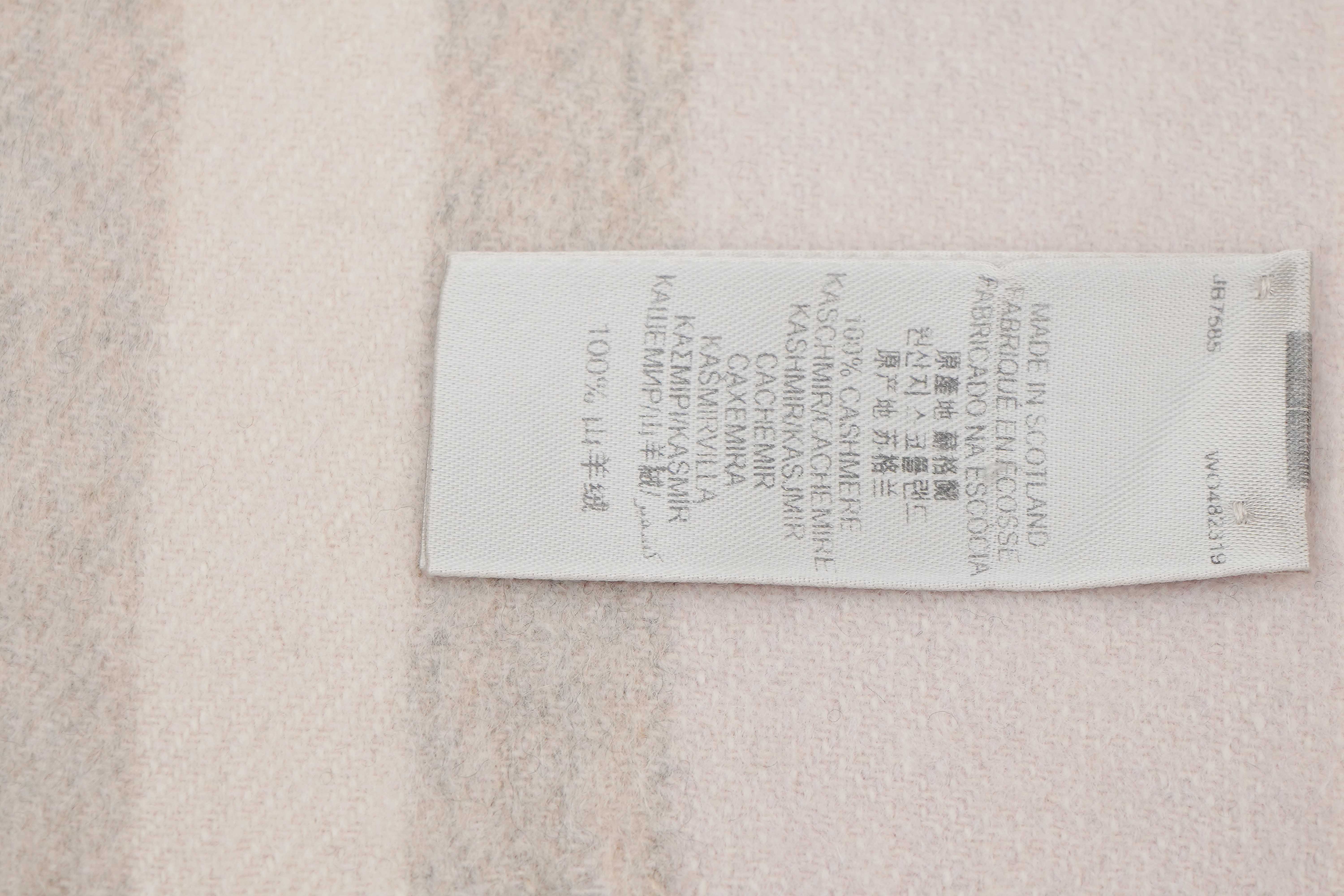 Classic Check Cashmere Pink Scarf