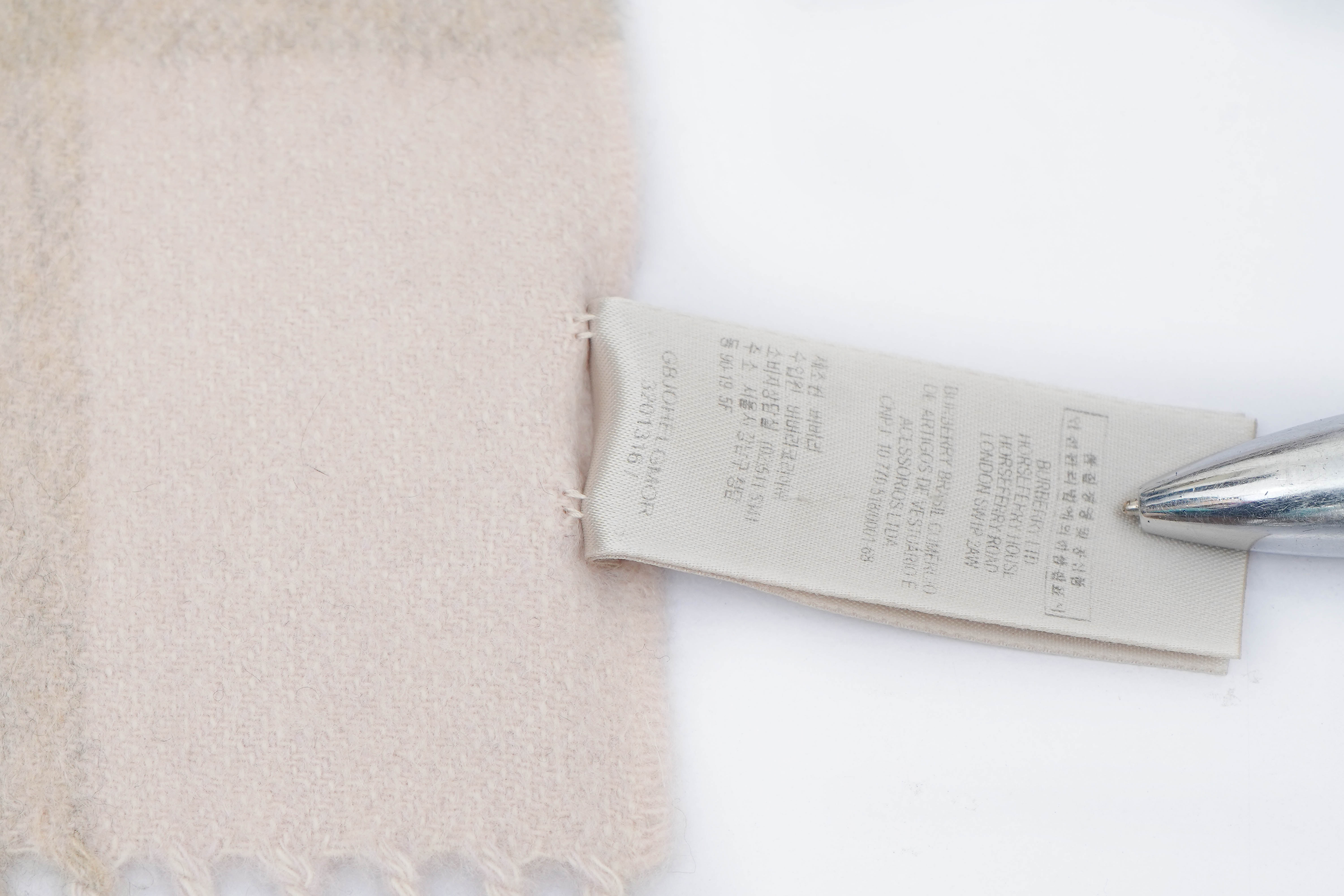 Classic Check Cashmere Pink Scarf