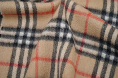 Burberry Pre-Owned Check Cashmere Beige Scarf