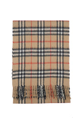 Burberry Pre-Owned Check Cashmere Beige Scarf