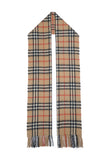 Classic Check Cashmere Beige Scarf