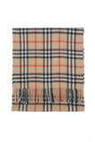 Classic Check Cashmere/Lambswool Beige Scarf