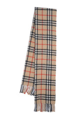 Burberry Pre-Owned Check Cashmere/Lambswool Beige Scarf