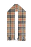 Classic Check Cashmere Beige Scarf