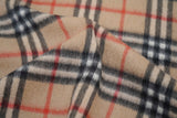 Classic Check Cashmere Beige Scarf