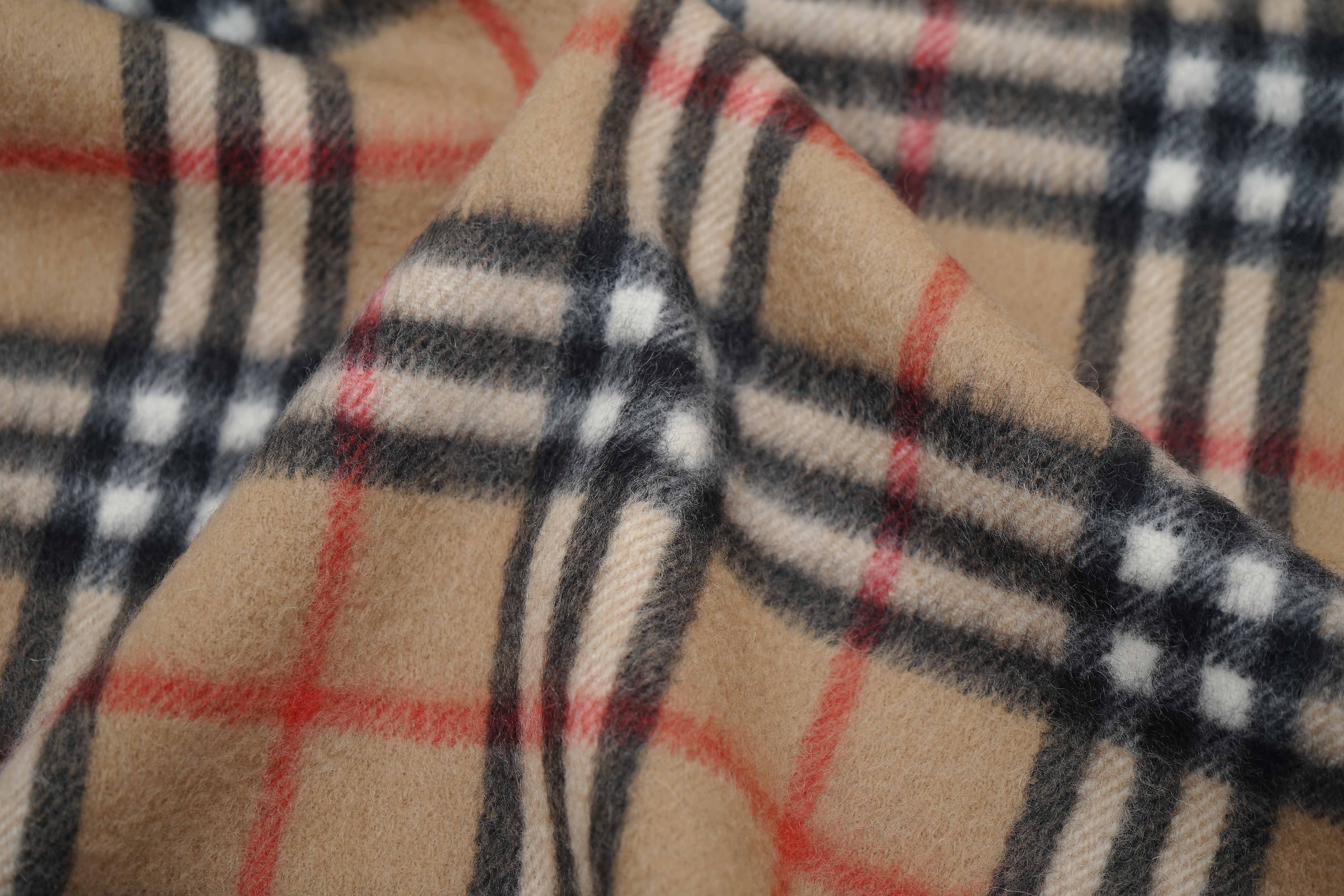 Classic Check Cashmere Beige Scarf