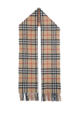 Classic Check Cashmere Beige Scarf