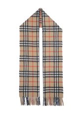 Burberry Pre-Owned Check Cashmere Beige Scarf