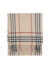 Burberry Pre-Owned Check Cashmere/Wool Beige Scarf