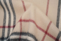 Burberry Pre-Owned Check Cashmere/Wool Beige Scarf