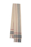 Classic Check Cashmere/Wool Beige Scarf