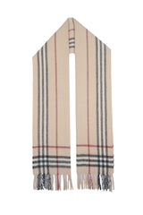Burberry Pre-Owned Check Cashmere/Wool Beige Scarf