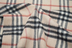 Burberry Pre-Owned Check Cashmere Beige Scarf