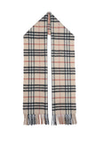 Classic Check Cashmere Beige Scarf