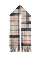 Burberry Pre-Owned Check Cashmere Beige Scarf