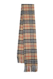 Classic Check Cashmere Beige Scarf