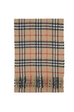 Classic Check Cashmere Beige Scarf