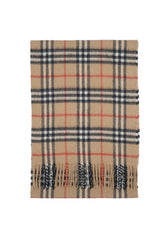 Burberry Pre-Owned Check Cashmere Beige Scarf