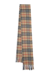 Burberry Pre-Owned Check Cashmere Beige Scarf