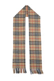 Classic Check Cashmere Beige Scarf