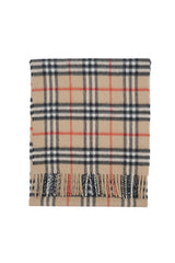 Burberry Pre-Owned Check Cashmere Beige Scarf