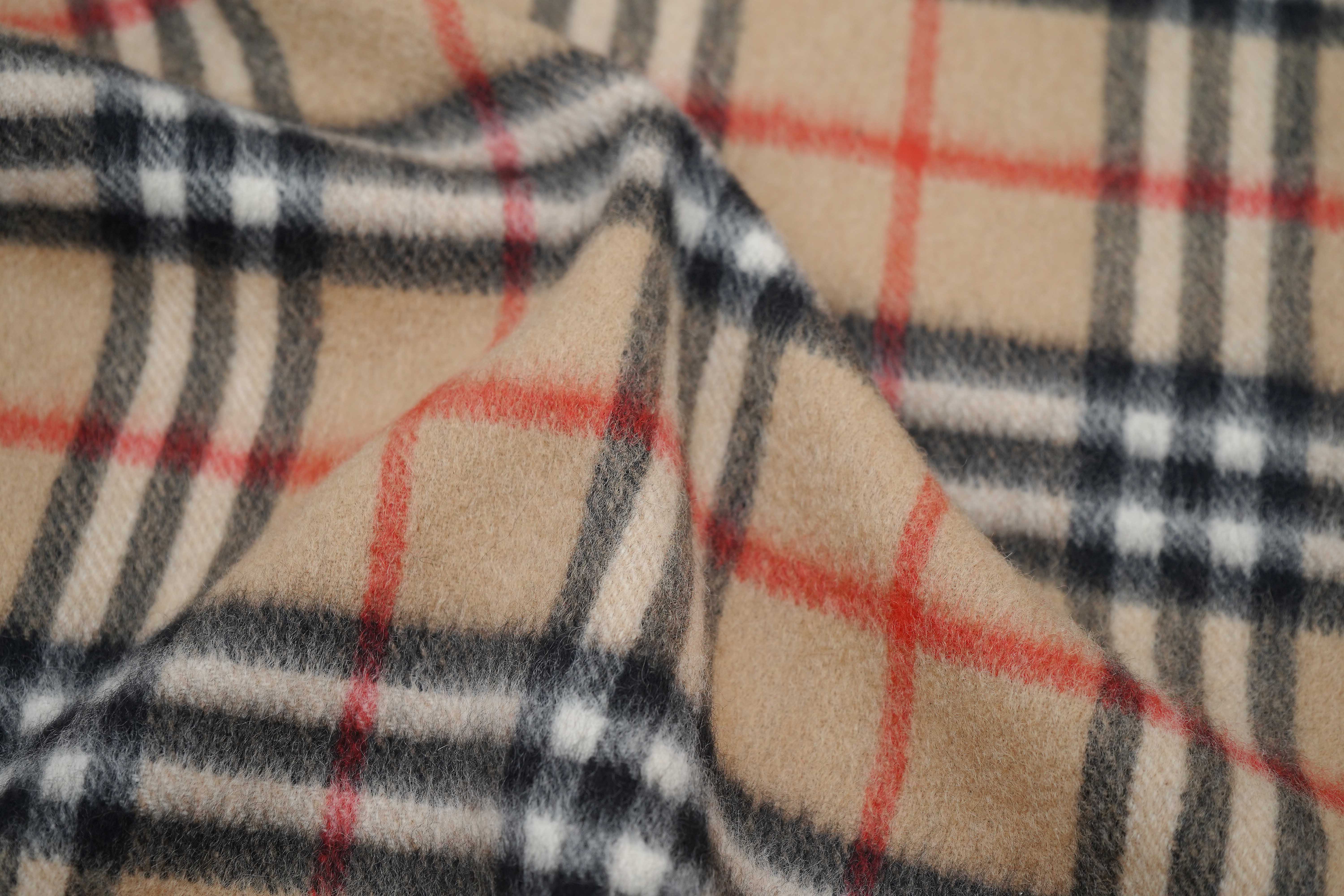 Classic Check Cashmere Beige Scarf