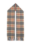 Classic Check Cashmere Beige Scarf