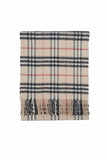 Classic Check Cashmere Beige Scarf