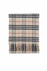 Burberry Pre-Owned Check Cashmere Beige Scarf