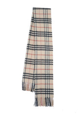 Burberry Pre-Owned Check Cashmere Beige Scarf