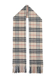 Classic Check Cashmere Beige Scarf
