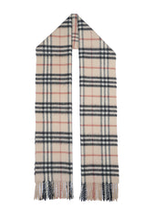 Burberry Pre-Owned Check Cashmere Beige Scarf
