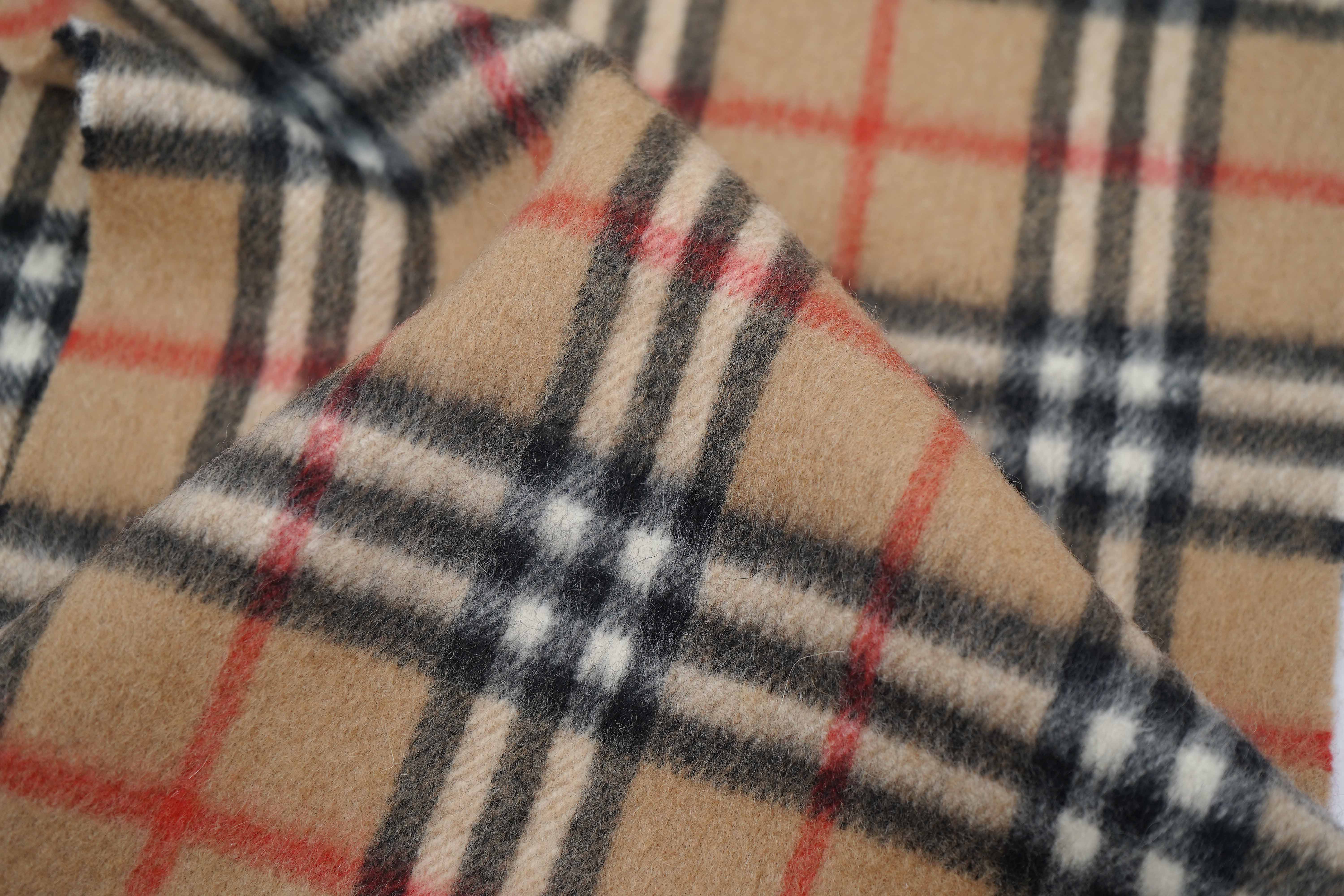 Classic Check Cashmere Beige Scarf