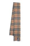 Classic Check Cashmere Beige Scarf