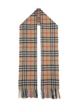 Classic Check Cashmere Beige Scarf