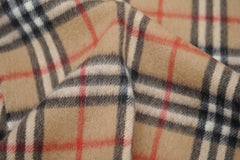 Burberry Pre-Owned Check Cashmere Beige Scarf