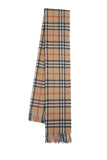 Classic Check Cashmere Beige Scarf