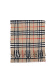 Classic Check Cashmere Beige Scarf