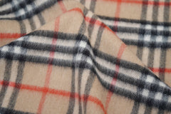 Burberry Pre-Owned Check Cashmere Beige Scarf