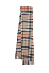 Burberry Pre-Owned Check Cashmere Beige Scarf