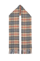 Burberry Pre-Owned Check Cashmere Beige Scarf